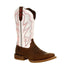 Durango Lady Rebel Pro Women's 12" Western Boots Drd0392 In Trail Brown And White - TLW Shoes