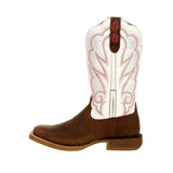 Durango Lady Rebel Pro Women's 12" Western Boots Drd0392 In Trail Brown And White - TLW Shoes