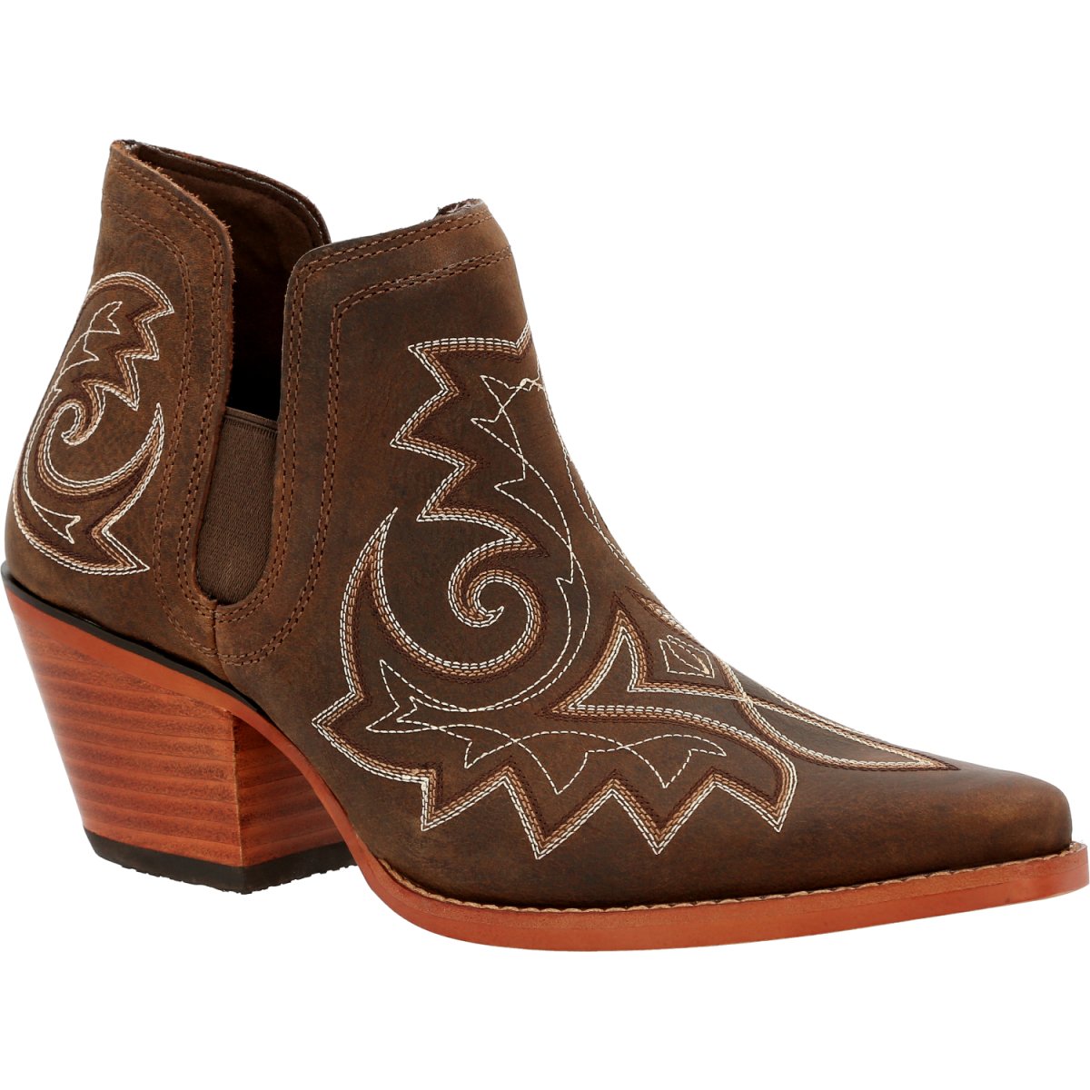 Durango Crush Women's Western Fashion Bootie Drd0399 In Coffee Brown - TLW Shoes