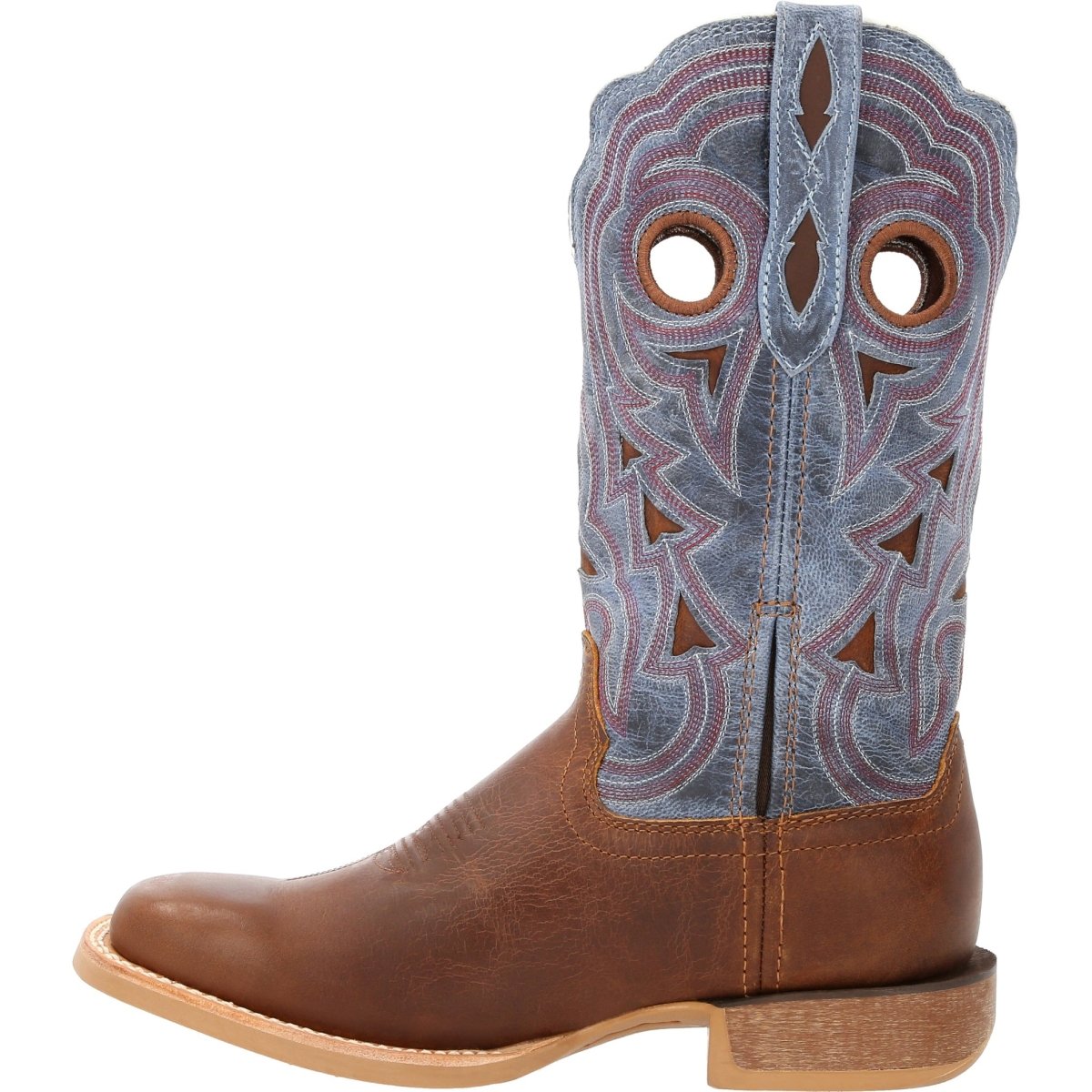 Durango Lady Rebel Pro Women's Western Boots Drd0422 In Golden Brown And Periwinkle - TLW Shoes