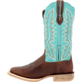 Durango Lady Rebel Pro Women's 12" Western Boots Drd0443 In Bay Brown And Arctic Blue - TLW Shoes