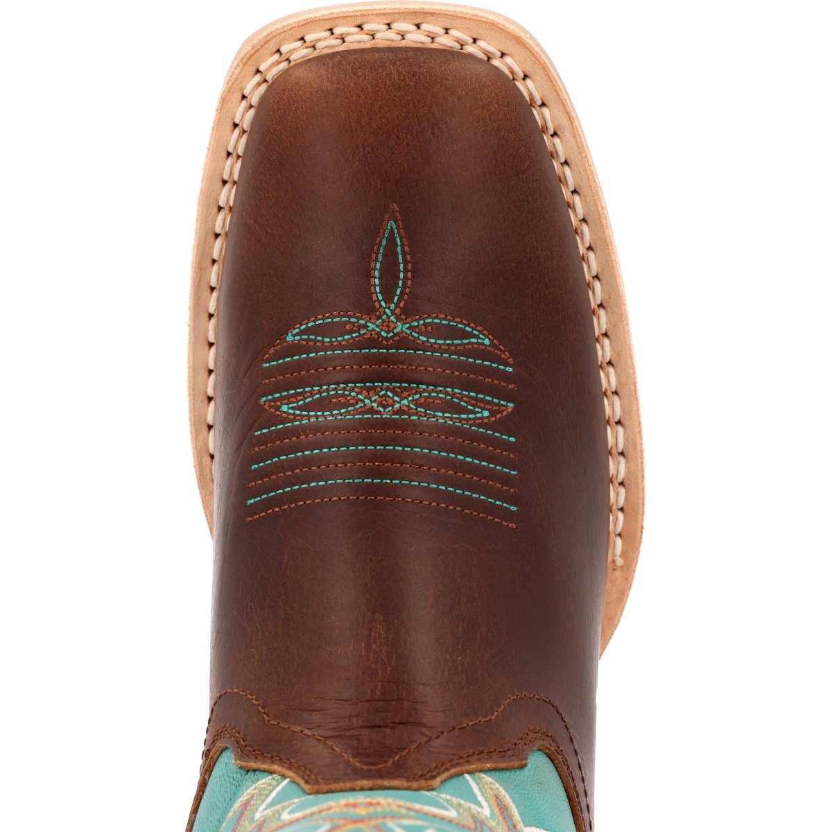 Durango Lady Rebel Pro Women's 12" Western Boots Drd0443 In Bay Brown And Arctic Blue - TLW Shoes