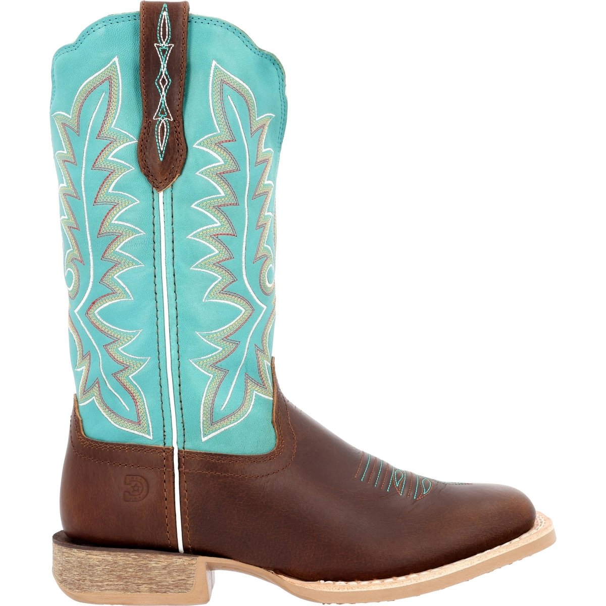 Durango Lady Rebel Pro Women's 12" Western Boots Drd0443 In Bay Brown And Arctic Blue - TLW Shoes