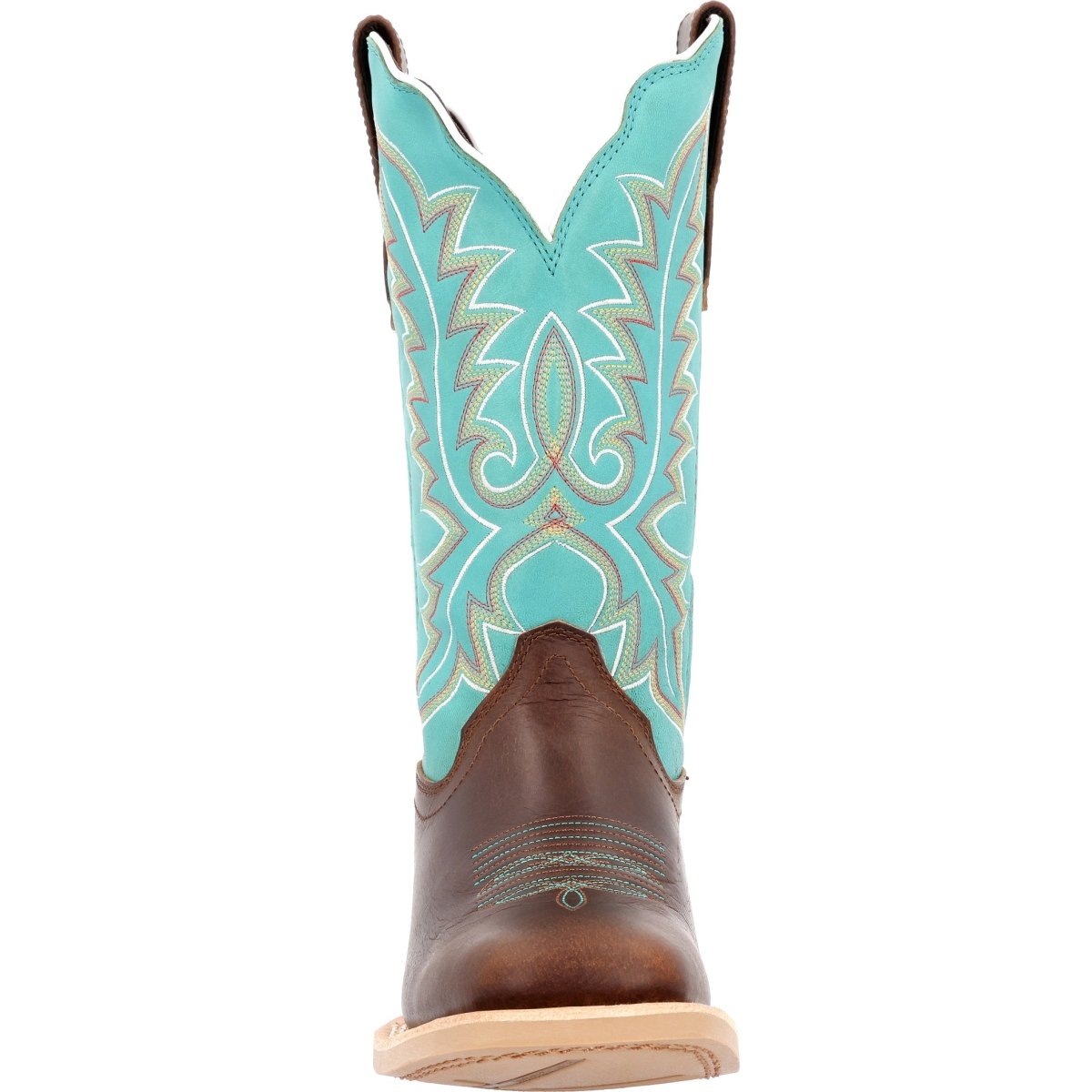 Durango Lady Rebel Pro Women's 12" Western Boots Drd0443 In Bay Brown And Arctic Blue - TLW Shoes