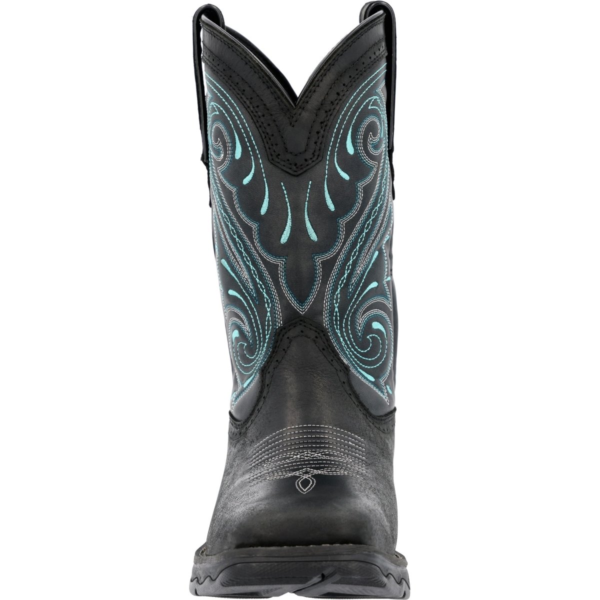 Durango Lady Rebel Women's 10" Saddle Western Work Boots Drd0462 In Midnight Sky - TLW Shoes