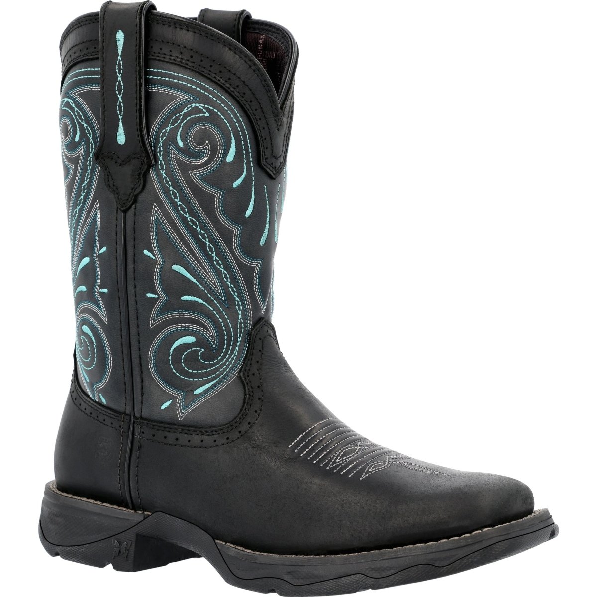 Durango Lady Rebel Women's 10" Saddle Western Work Boots Drd0462 In Midnight Sky - TLW Shoes