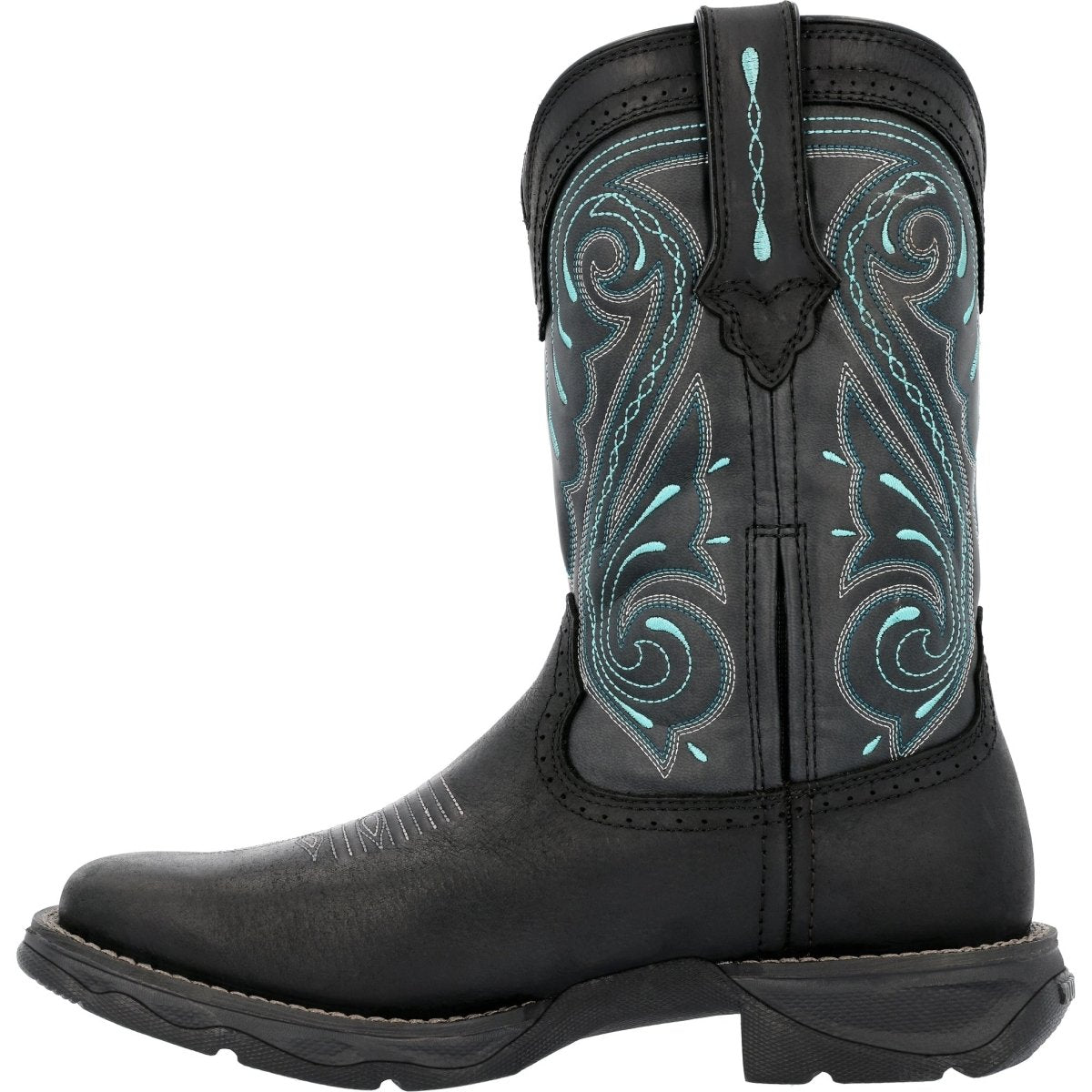 Durango Lady Rebel Women's 10" Saddle Western Work Boots Drd0462 In Midnight Sky - TLW Shoes