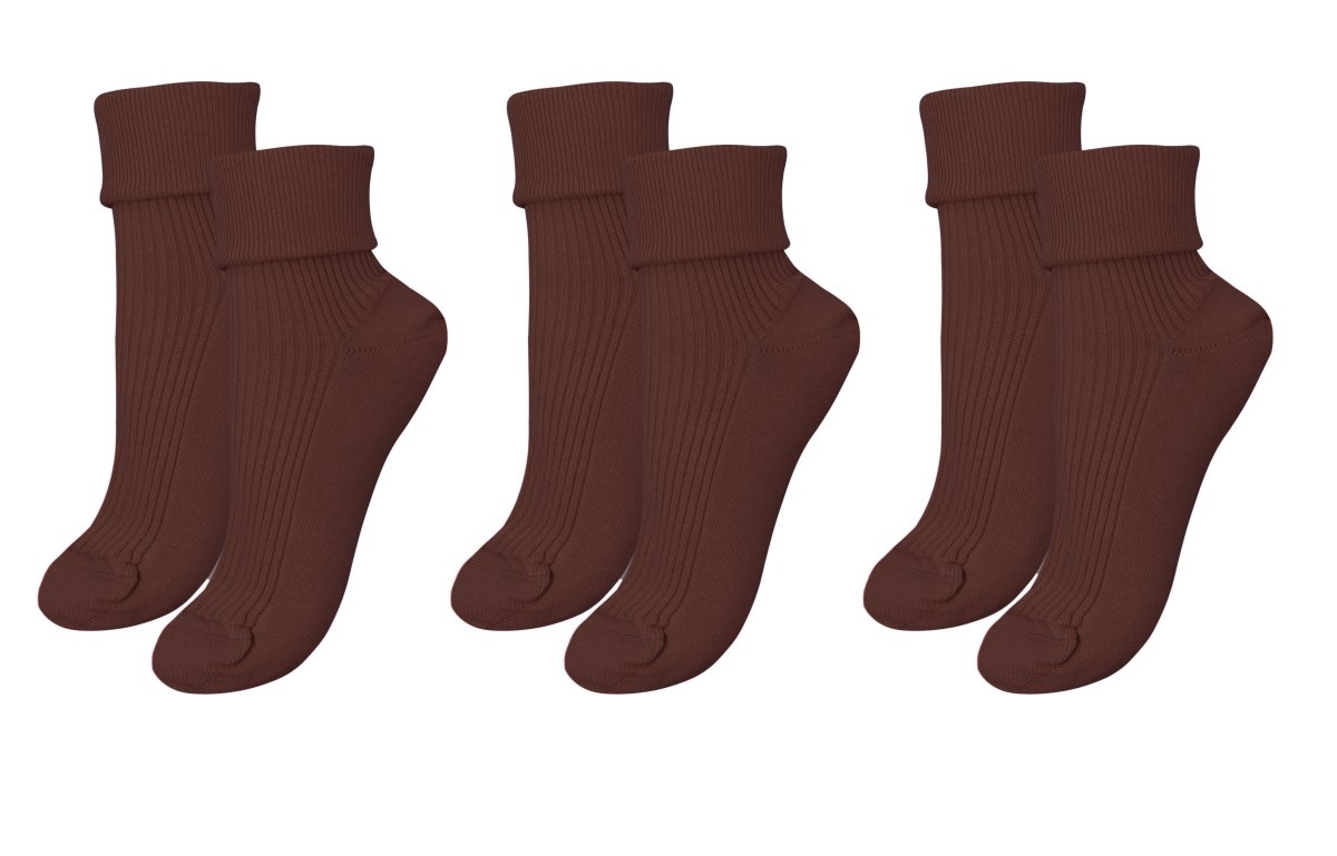 tittimitti® 100% Organic Combed Cotton Luxury Women's Socks 3 - Pack. Made in Italy. - TLW Shoes
