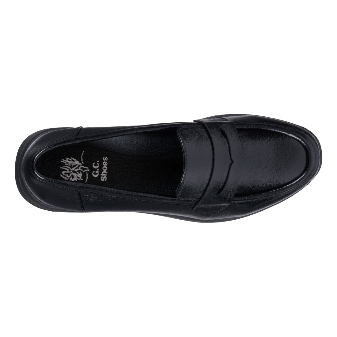 Women's Esther Black Loafers - TLW Shoes