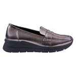 Women's Esther Pewter Loafers - TLW Shoes