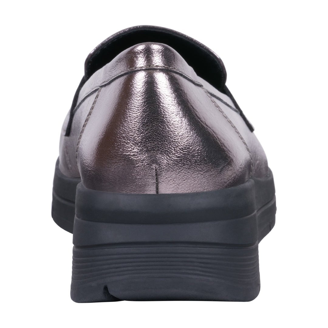 Women's Esther Pewter Loafers - TLW Shoes