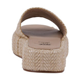 Women's Evie Natural Platform Slide - TLW Shoes