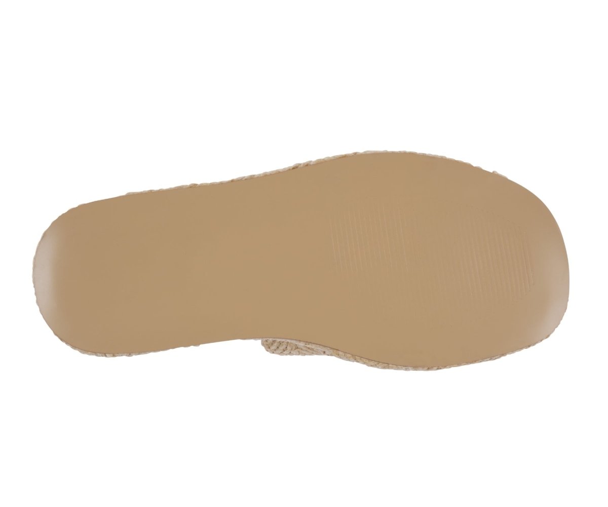 Women's Evie Natural Platform Slide - TLW Shoes