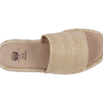 Women's Evie Natural Platform Slide - TLW Shoes