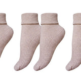 tittimitti® 100% Organic Combed Cotton Luxury Women's Socks 3 - Pack. Made in Italy. - TLW Shoes