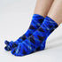 Polar Feet Fleece Tabi Socks - Blue Argyle - TLW Shoes