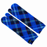 Polar Feet Fleece Tabi Socks - Blue Argyle - TLW Shoes