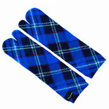 Polar Feet Fleece Tabi Socks - Blue Argyle - TLW Shoes