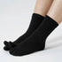 Polar Feet Fleece Tabi Socks - Black - TLW Shoes