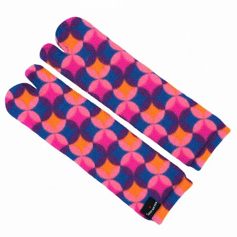 Polar Feet Fleece Tabi Socks - Art Deco - TLW Shoes