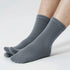 Polar Feet Fleece Tabi Socks - Soft Grey - TLW Shoes