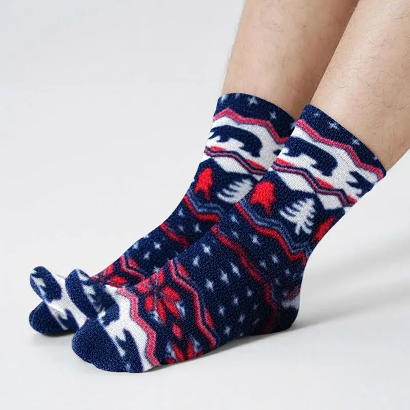 Polar Feet Fleece Tabi Socks - Polar Bear - TLW Shoes