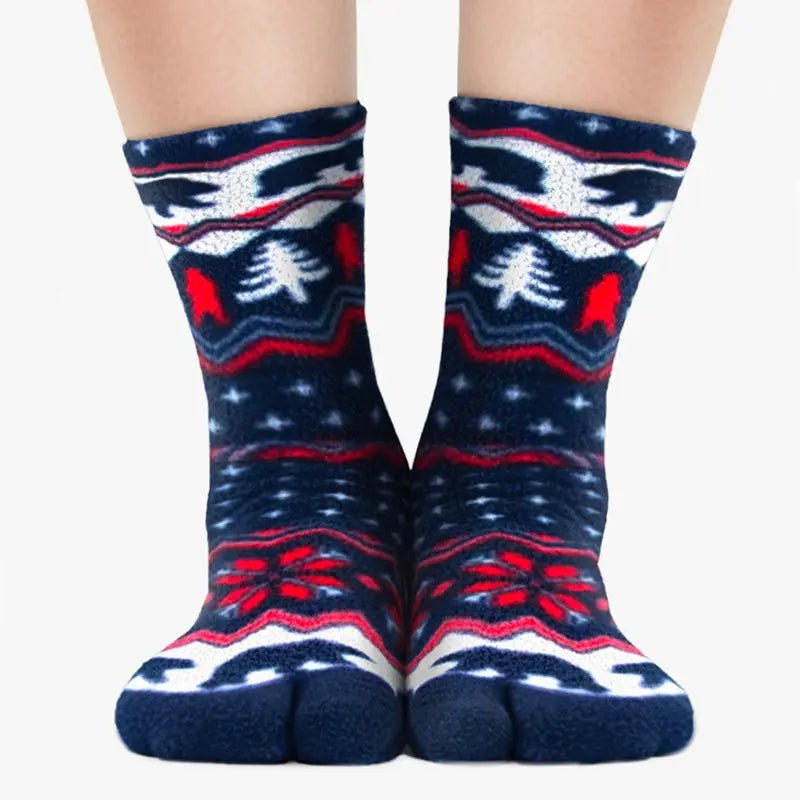 Polar Feet Fleece Tabi Socks - Polar Bear - TLW Shoes