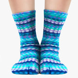 Polar Feet Fleece Tabi Socks - Ripple - TLW Shoes