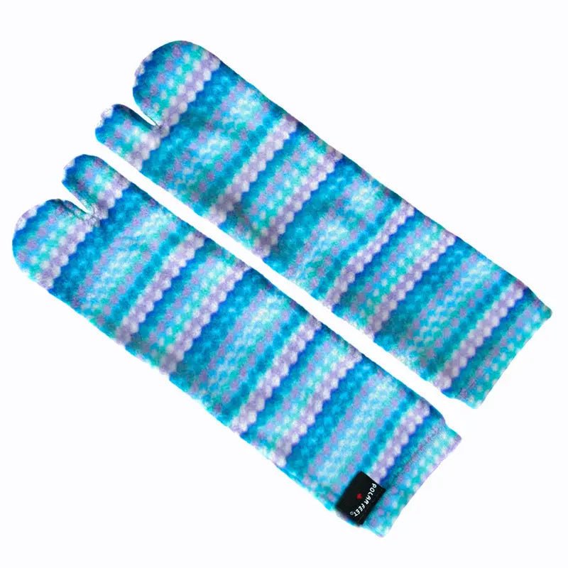 Polar Feet Fleece Tabi Socks - Ripple - TLW Shoes