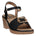 Women's Fia Black Woven Wedge Sandals - TLW Shoes