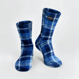 Polar Feet Fleece Socks - Blue Flannel - TLW Shoes
