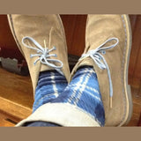 Polar Feet Fleece Socks - Blue Flannel - TLW Shoes