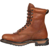 Rocky Original Ride Men's Lacer Waterproof Western Soft Toe Boots Fq0002723 In Brown - TLW Shoes