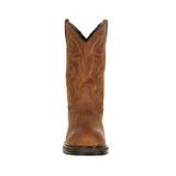 Rocky Original Ride Men's Branson Roper Waterproof Western Boots Fq0002733 In Brown - TLW Shoes