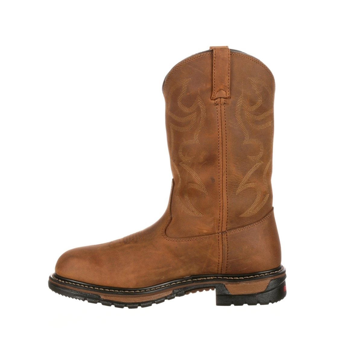 Rocky Original Ride Men's Branson Roper Waterproof Western Boots Fq0002733 In Brown - TLW Shoes