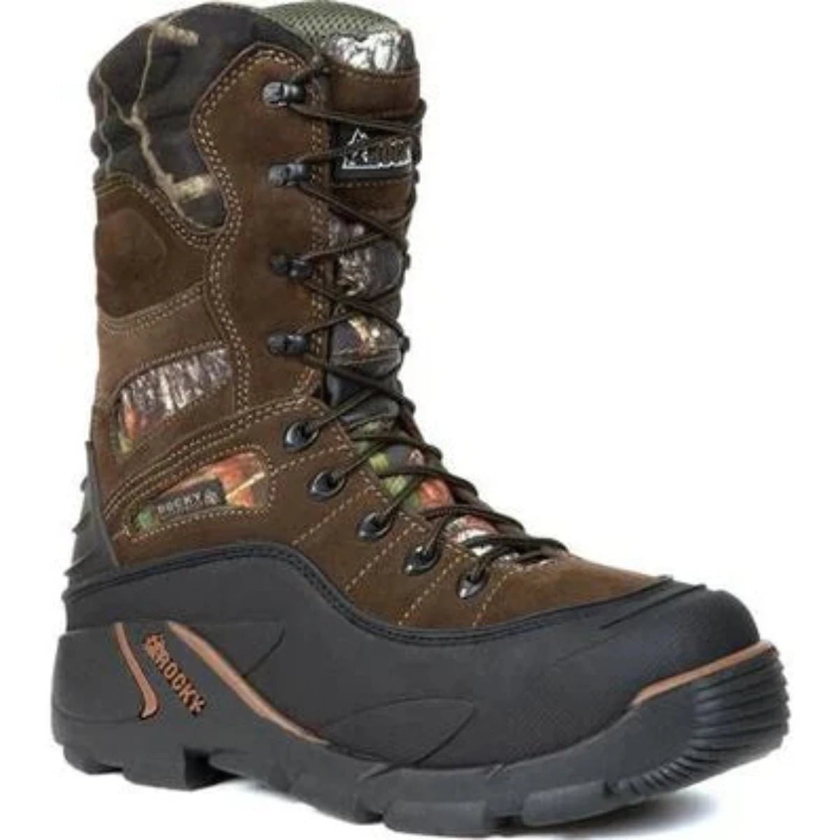 Rocky Blizzard Stalker Men's Waterproof 1200g Insulated Boots Fq0005452 In Brown - TLW Shoes