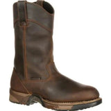 Rocky Aztec Men's Waterproof Wellington Work Boots Fq0005639 In Brown - TLW Shoes