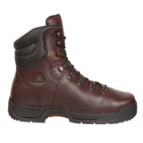 Rocky Mobilite Men's Steel Toe Waterproof Oil - Resistant Work Boots Fq0006115 In Brown - TLW Shoes