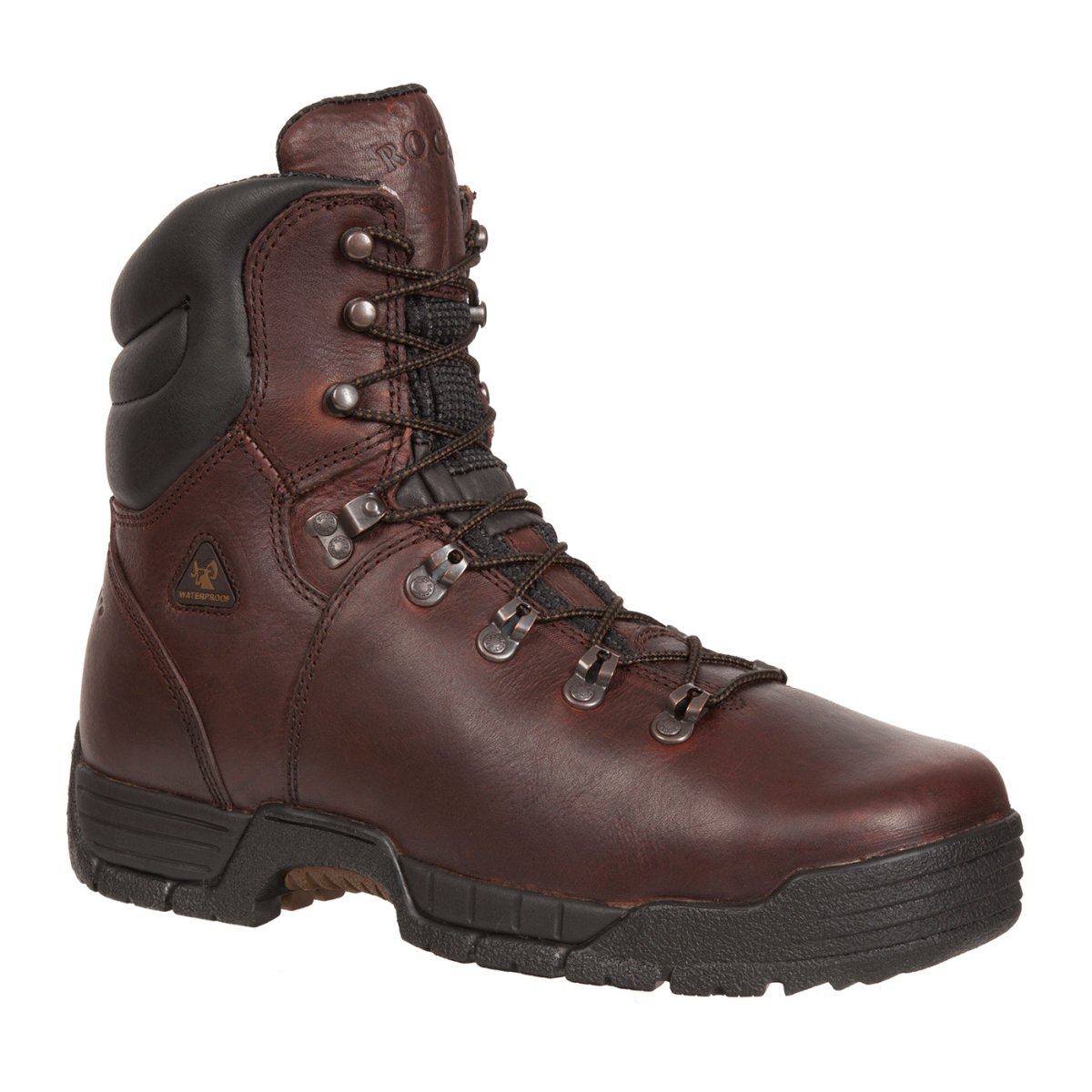 Rocky Mobilite Men's Steel Toe Waterproof Oil - Resistant Work Boots Fq0006115 In Brown - TLW Shoes