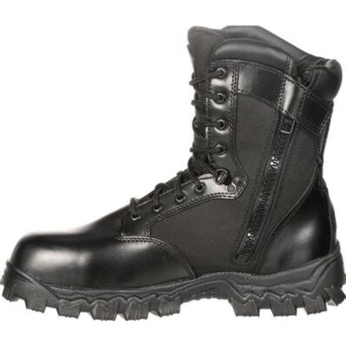 Rocky Alpha Force Men's Zipper Composite Toe Boots Fq0006173 In Black - TLW Shoes