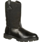 Rocky Pull - ons Men's Wellington Soft Toe Work Boots Fq0006300 In Black - TLW Shoes