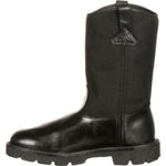 Rocky Pull - ons Men's Wellington Soft Toe Work Boots Fq0006300 In Black - TLW Shoes