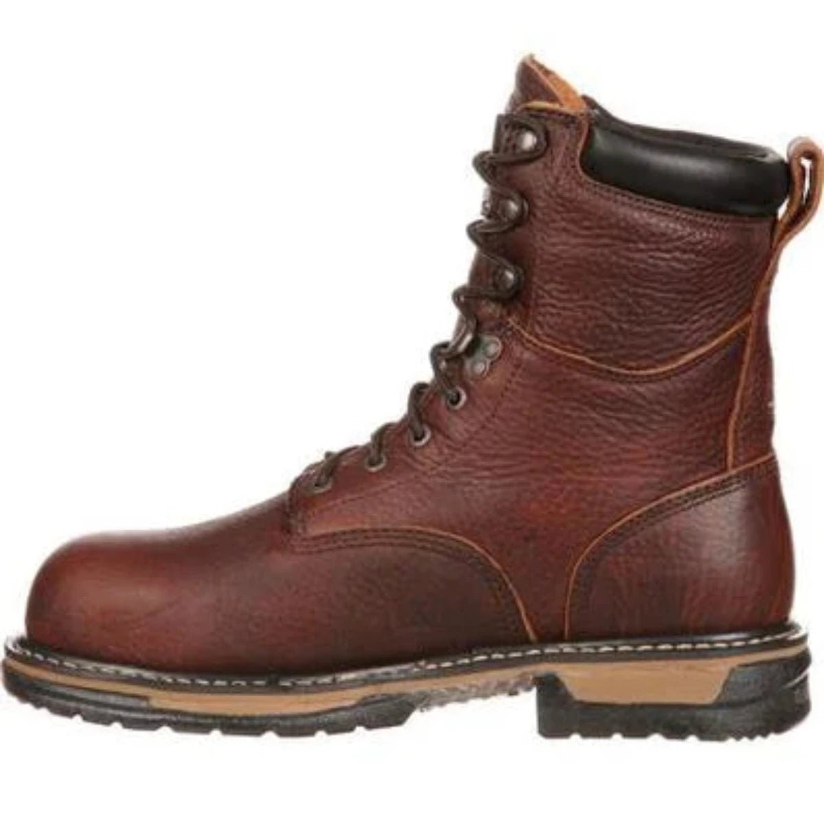 Rocky Ironclad Men's Steel Toe Waterproof Work Boot Fq0006693 In Brown - TLW Shoes