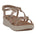 Women's Fran Gold Strappy Wedge Sandals - TLW Shoes