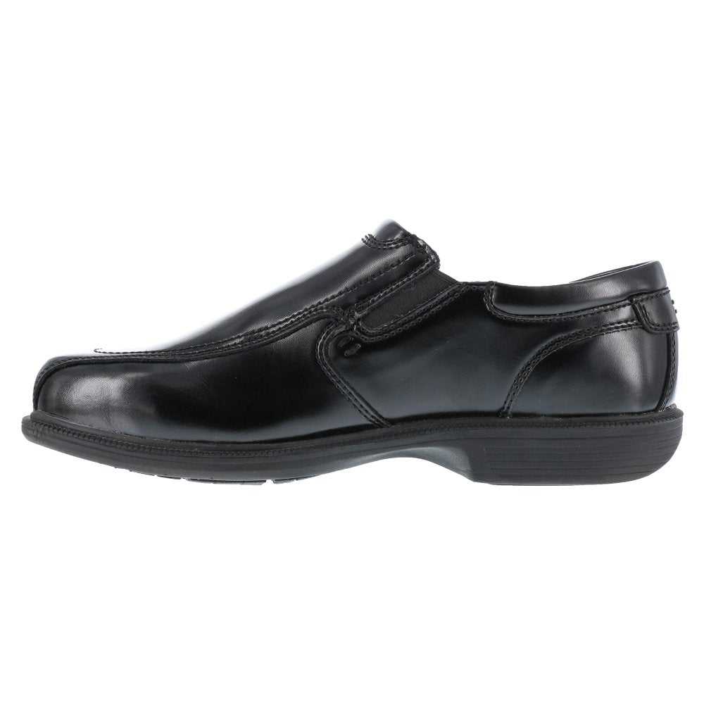 FLORSHEIM MEN'S WORK SHOE'S DRESS SLIP-ON OXFORD STEEL TOE CORONIS FS2005 IN BLACK - TLW Shoes