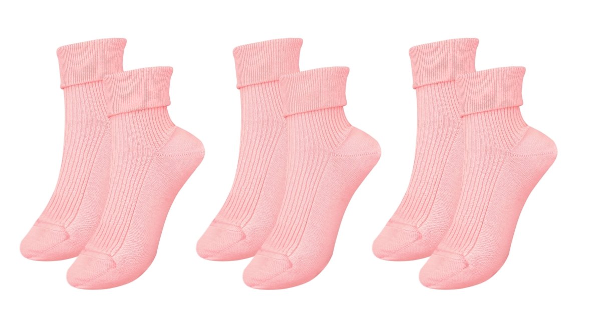 tittimitti® 100% Organic Combed Cotton Luxury Women's Socks 3 - Pack. Made in Italy. - TLW Shoes