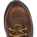 GEORGIA BOOT LOW HEEL LOGGER MEN'S WATERPROOF WORK BOOTS G8041 IN BROWN - TLW Shoes