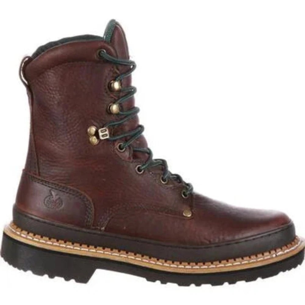 GEORGIA BOOT GIANT MEN'S STEEL TOE WORK BOOTS G8374 IN BROWN - TLW Shoes