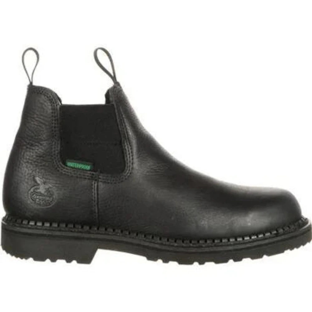 GEORGIA BOOT ROMEO MEN'S WATERPROOF BOOTS GB00084 IN BLACK - TLW Shoes