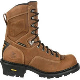 GEORGIA BOOT COMFORT CORE LOGGER MEN'S WATERPROOF WORK BOOTS GB00096 IN BROWN - TLW Shoes